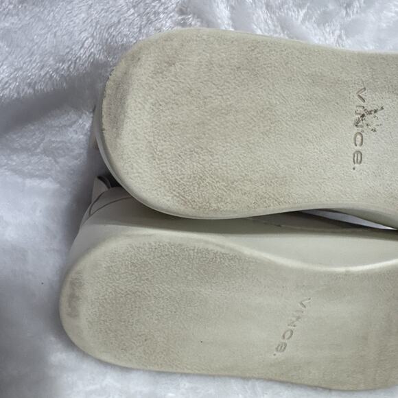 VINCE Saxon Slip On Platform Sneakers Shoes Womens Size 5.5M Bone Color - Picture 11 of 12